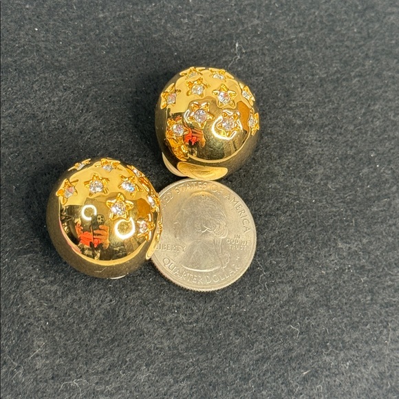 Swarovski (Swan Mark) Bombé Crystal Clip On Earrings-NEW - Picture 13 of 14